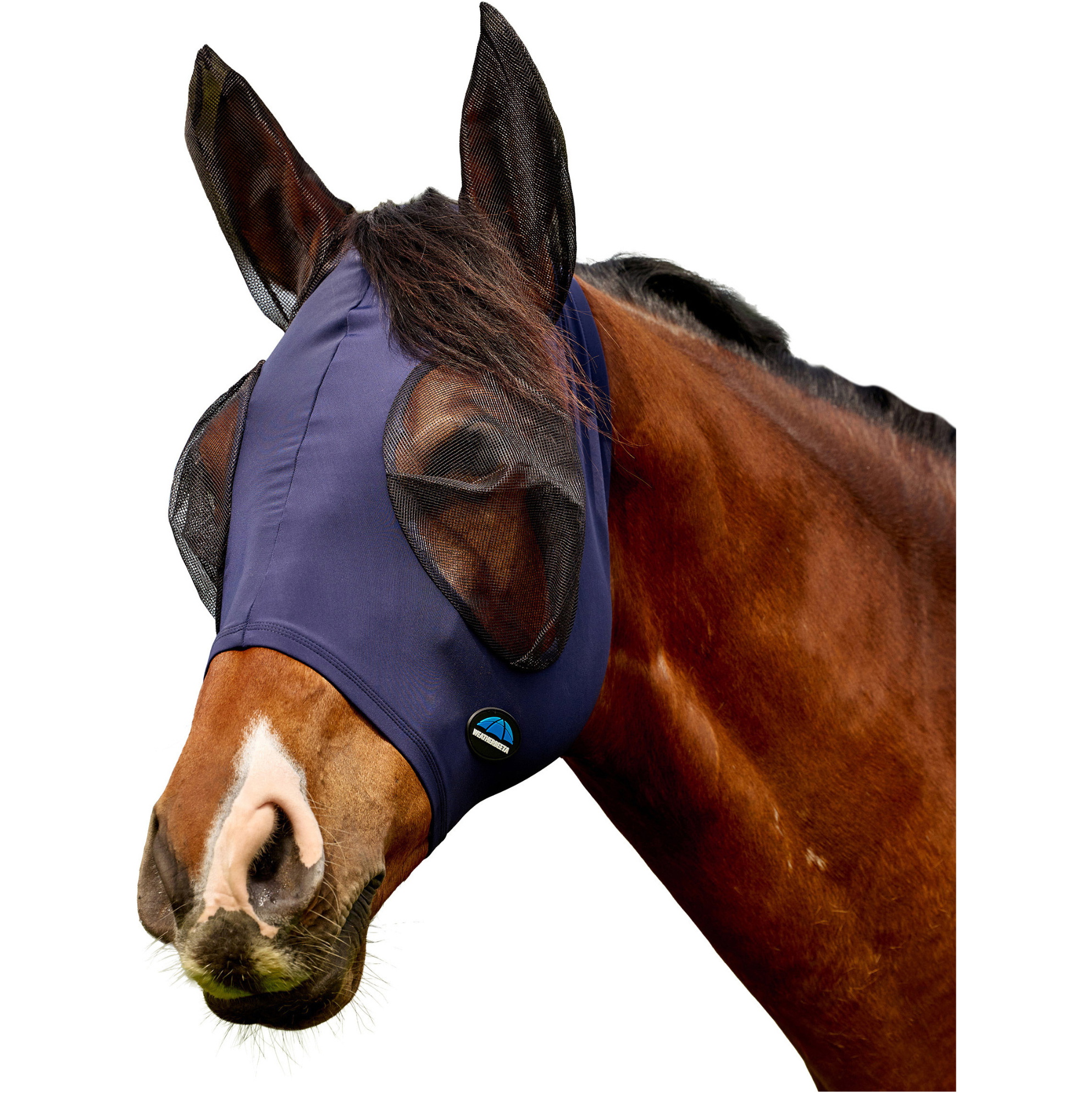 2026 WeatherBeeta Comfitec Deluxe Stretch Fly Mask With Ears 1029984026 - Navy / Black